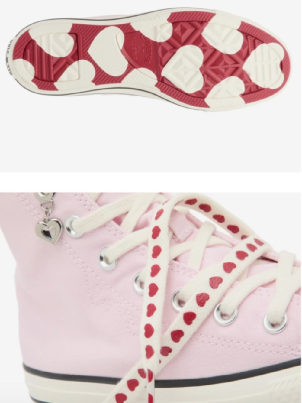 CONVERSE CHUCK TAYLOR ALL STAR HI-TOP SNEAKER VALENTINE DAY PINK/NEW FOUND BLOOM